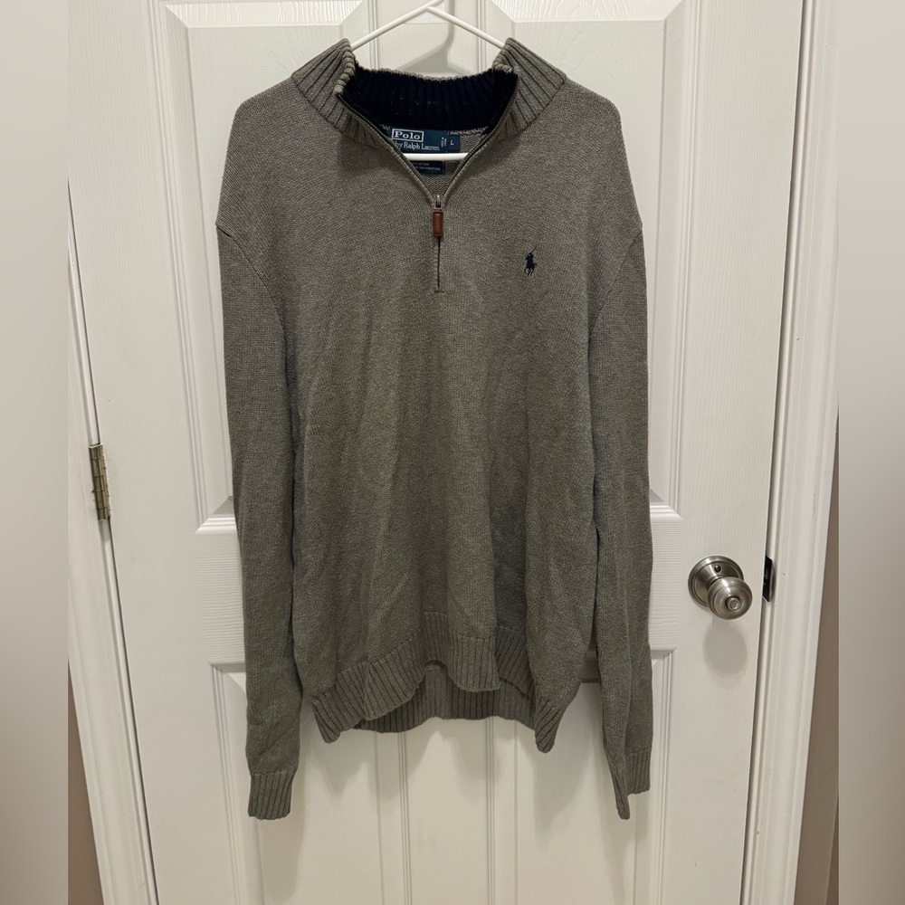 Men’s Polo Ralph Lauren Quarter Zip Sweater size Large